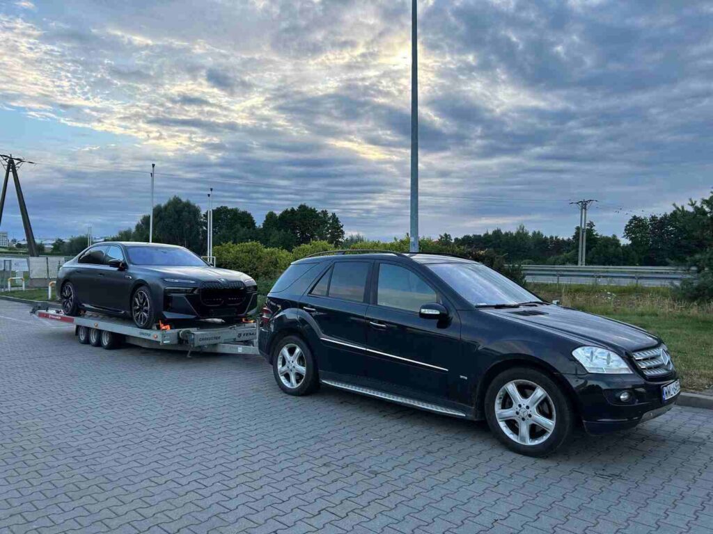 pomoc drogowa warszawa, transport bmw