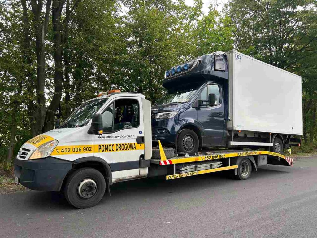 Laweta Warszawa - transport mercedesa sprintera